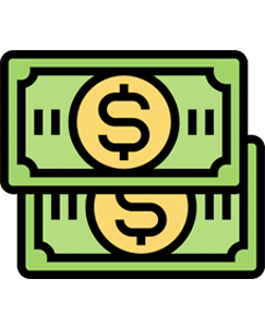 image of casino themed dollar bill