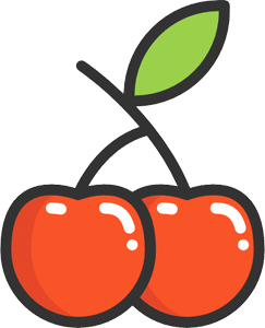 icon of a casino themed cherry