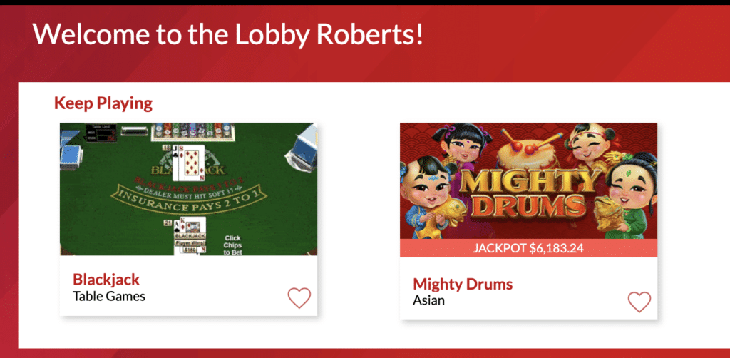 Slot Machines I've played at Ruby Slots Casino