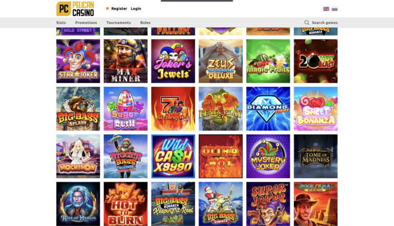 Ukázka bonusové nabídky Pelican Casino