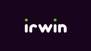 Irwin Casino Logo on a dark background