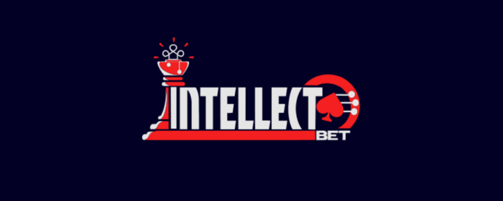 IntellectBet Casino Logo on a dark background