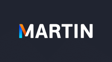 Martin Casino Logo, dark background