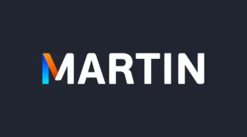 Martin Casino Logo, dark background