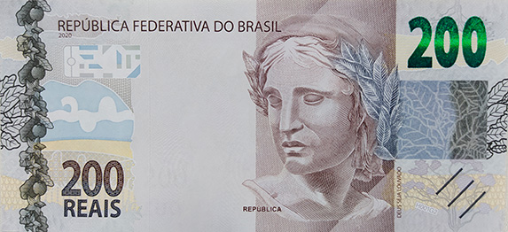 Brazilian 200 real banknote, illustrating Brazil's ban on credit-funded betting deposits