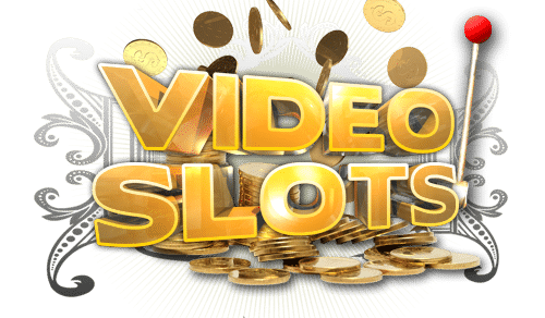 Video slots casino logo, no background